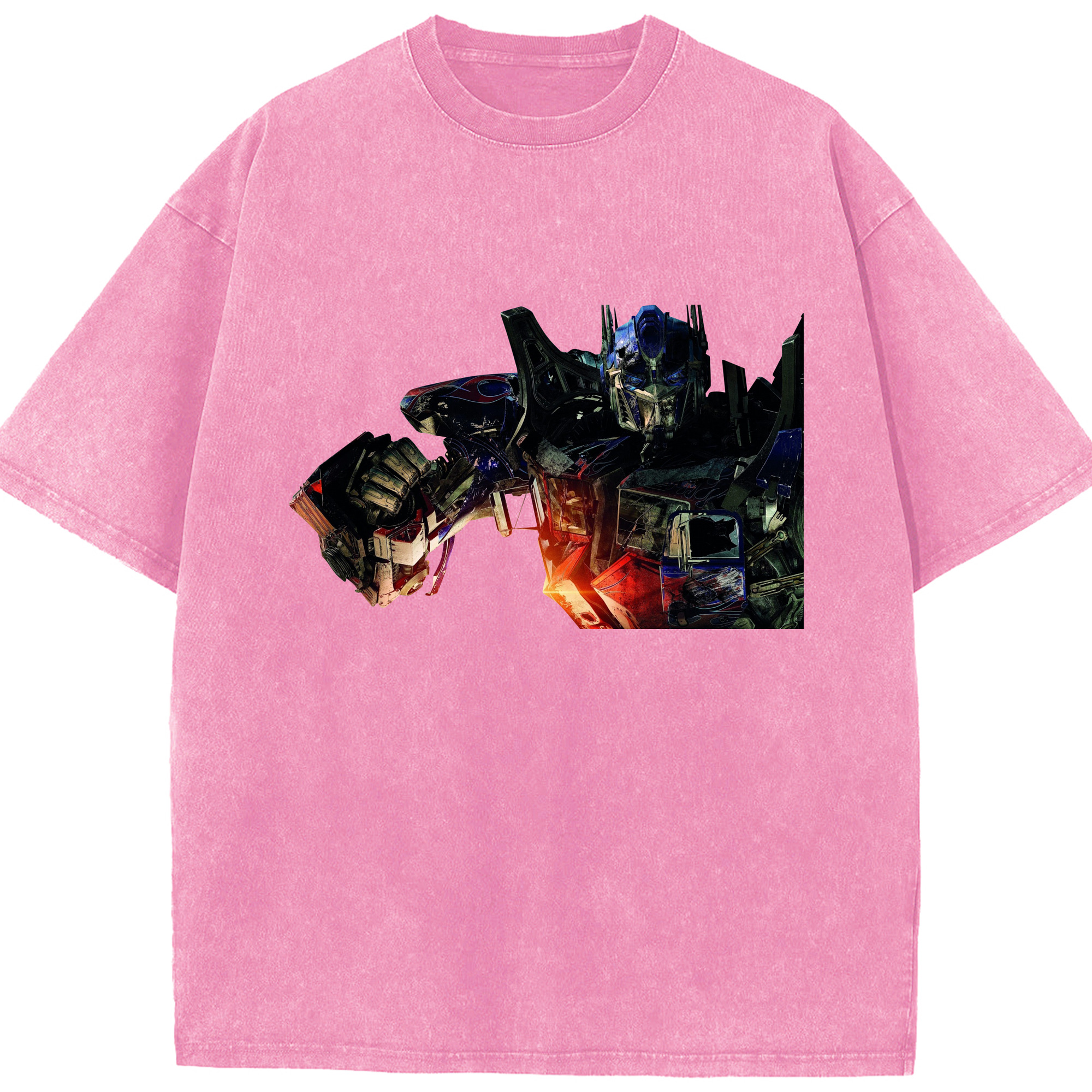 （画像用）  綿100% ヴィンテージ風 半袖Tシャツ（フロントプリント）